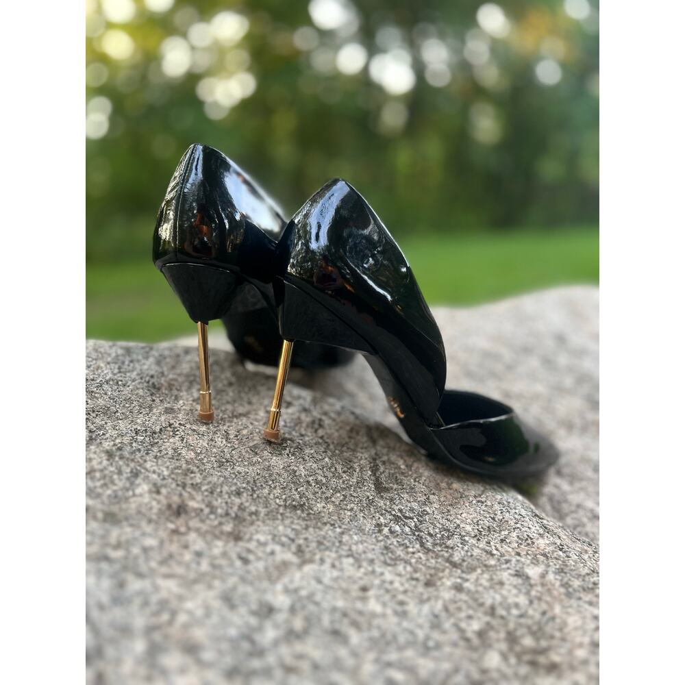 KURT GEIGER LONDON Bond Heel Black & Gold